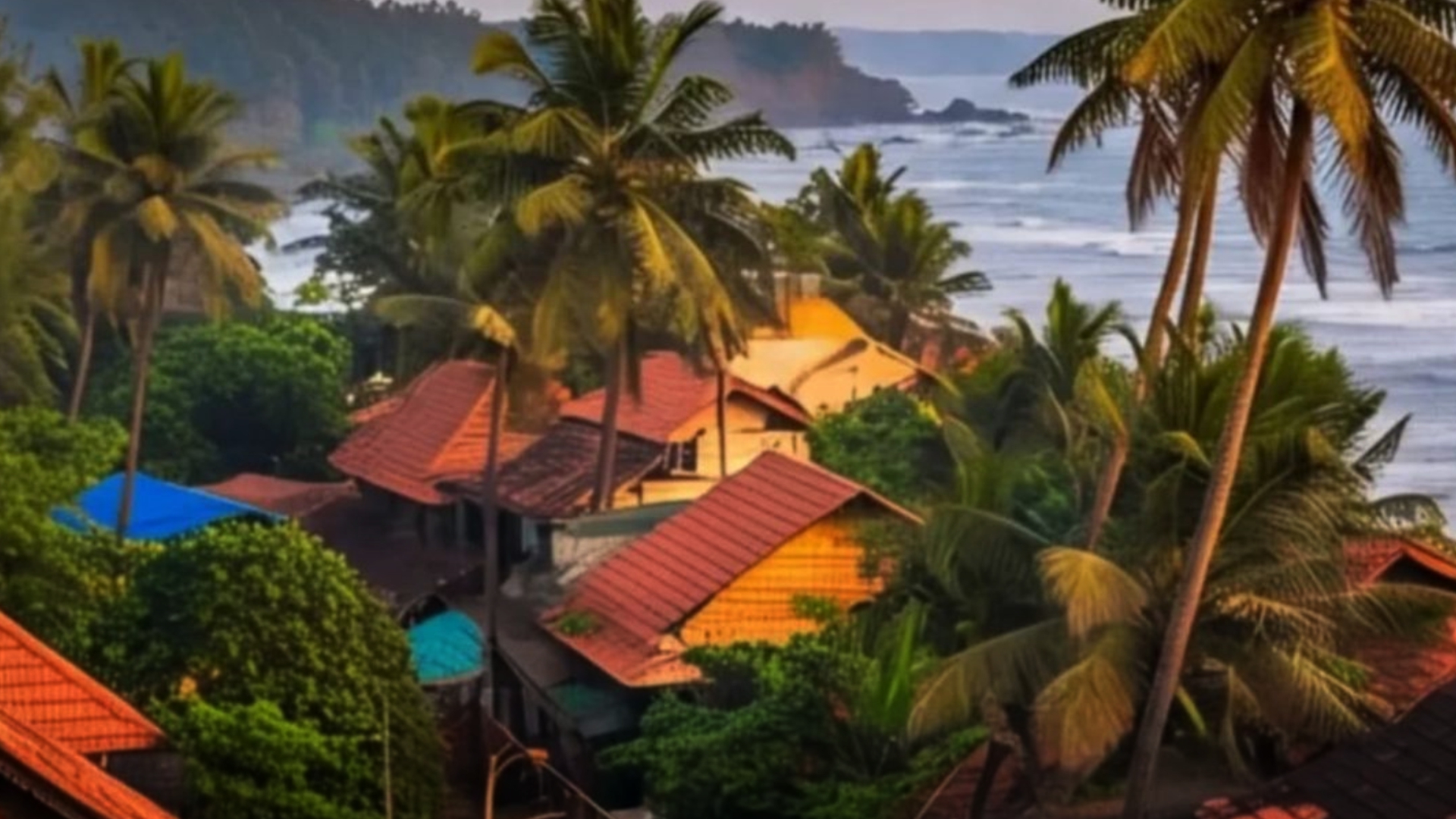 Traditional laterite village home surrounded by Kokan greenery