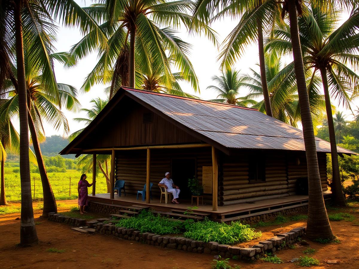 Agro tourism farm stay among coconut palms in Konkan