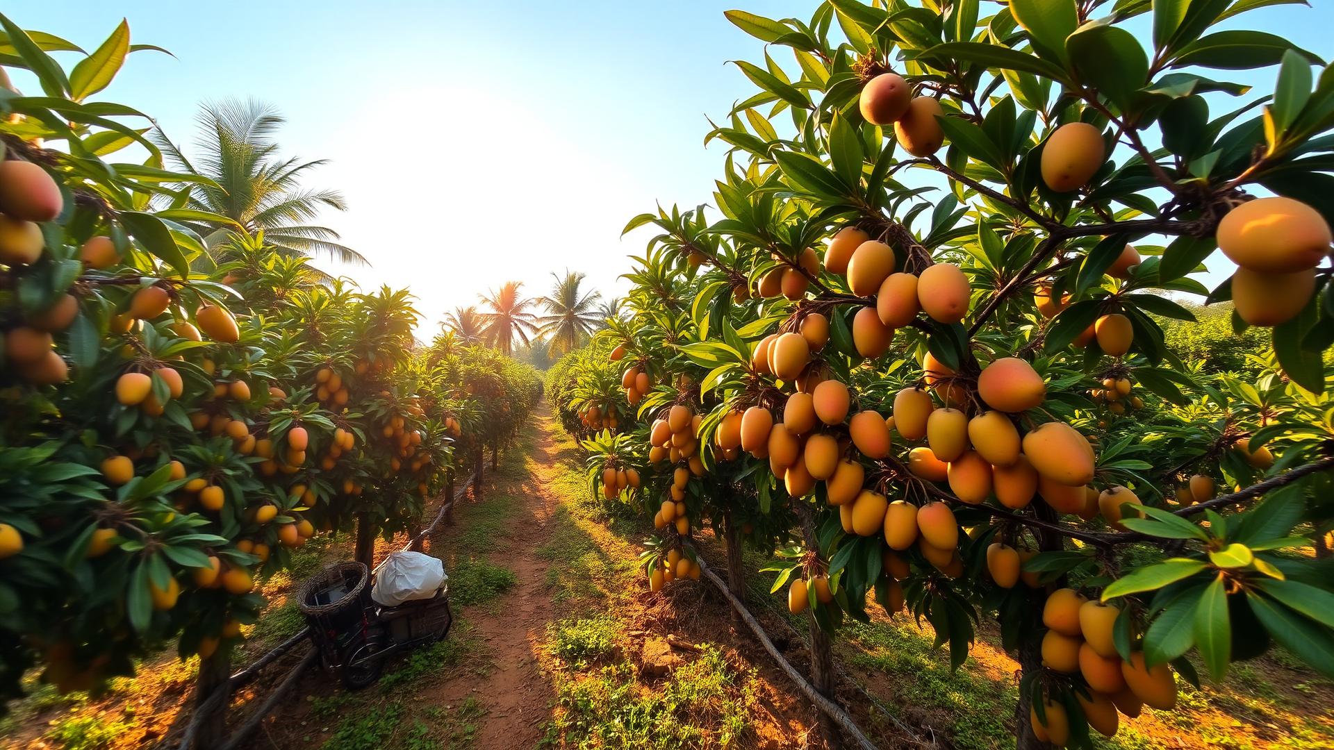 Alphonso mango orchard in the Konkan region